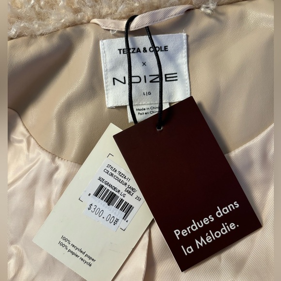 Noize X Tezza & Cole Vegan Leather Jacket L - Picture 3 of 6